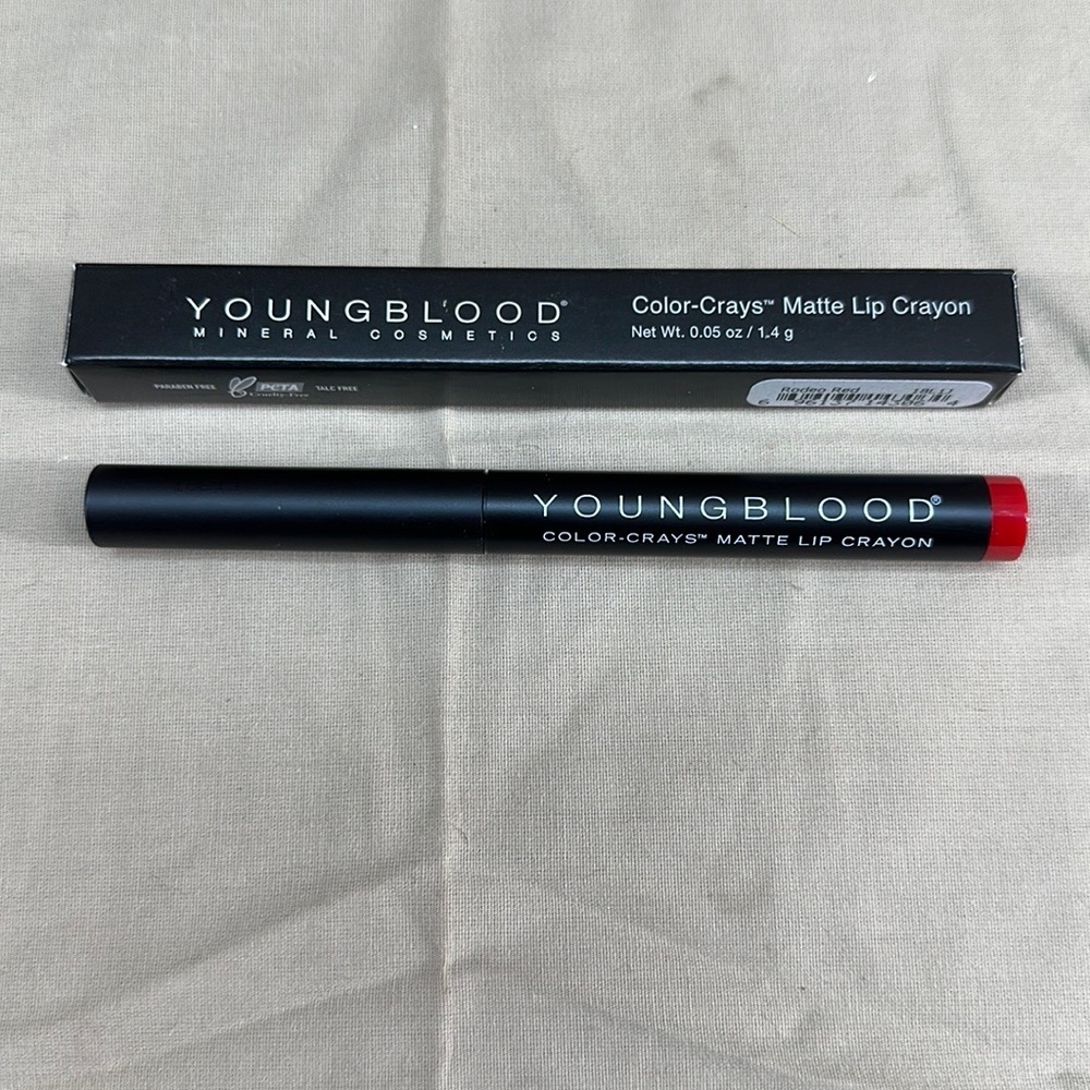 Lot 2 Youngblood Matte Lip Crayon Rodeo Red